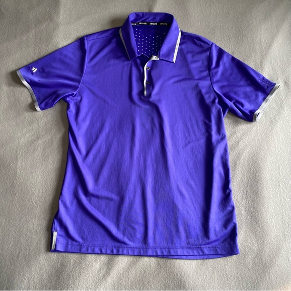 Adidas Golf Polo Climachill Purple Men’s Size Medium/Large - Picture 1 of 10